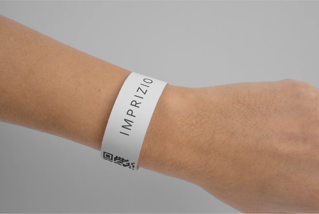 Bracelet de contrôle en papier recyclable — Évènementiel personnalisé visuel 3 | Imprizio