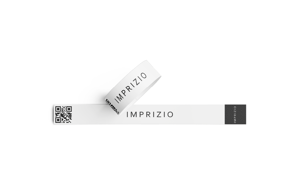 Bracelet de contrôle en papier recyclable — Évènementiel personnalisé | Imprizio