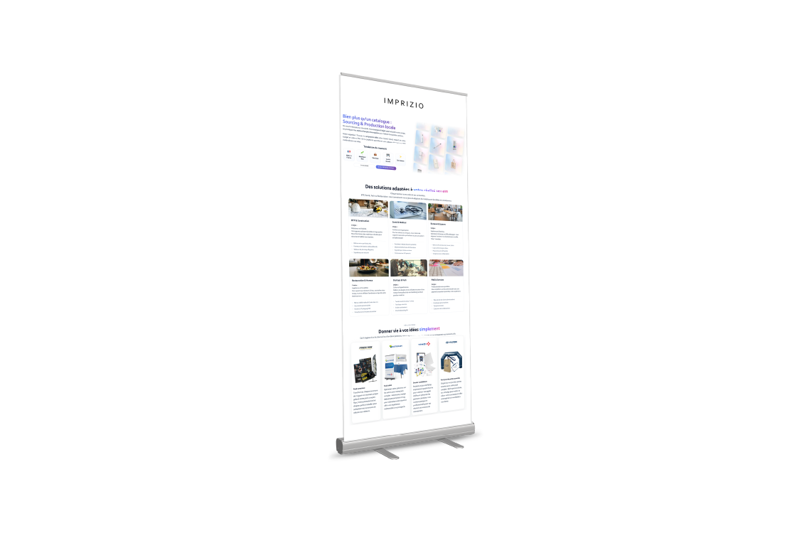 Kakemono — Affichage publicitaire personnalisé | Imprizio