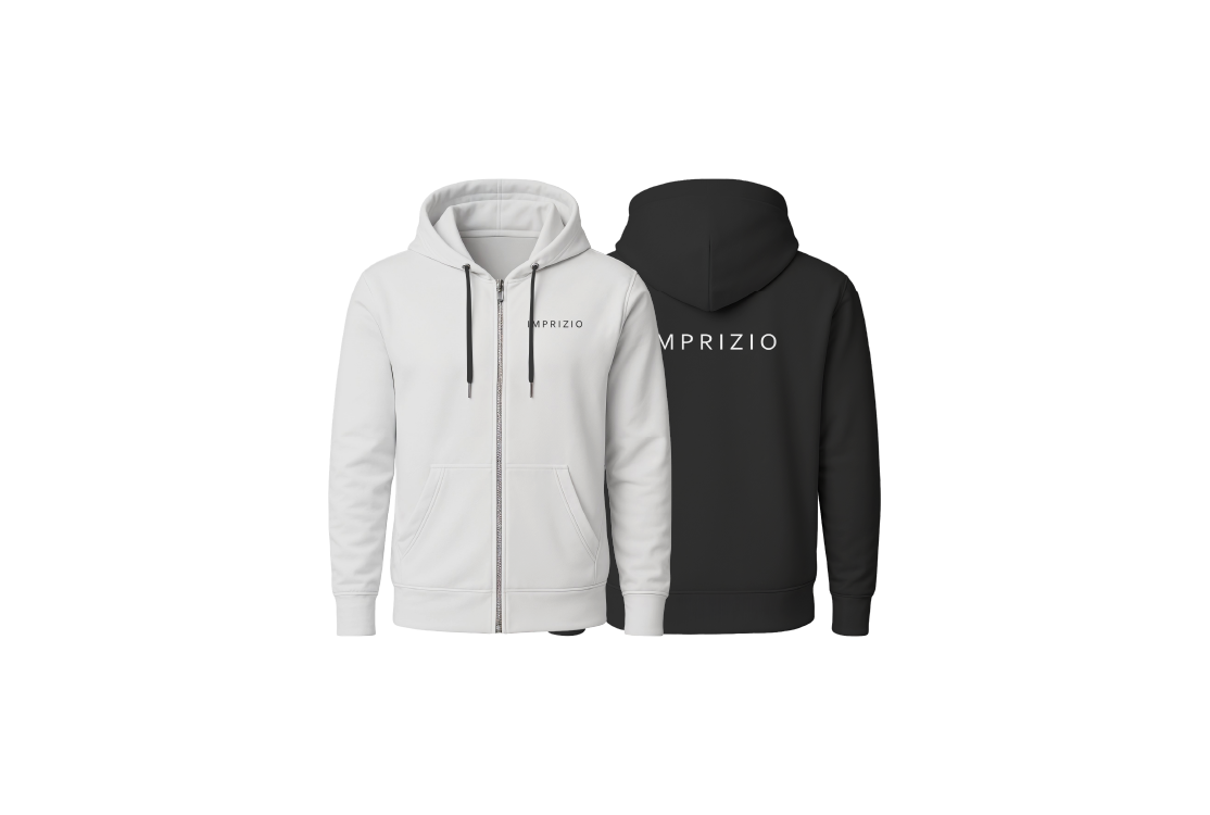 Pull à capuche zippé premium — Textile personnalisé | Imprizio