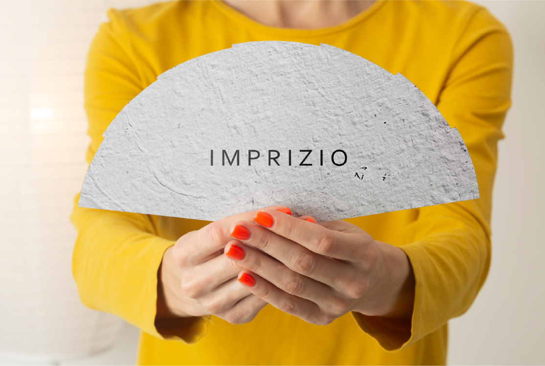 Éventail papier ensemencé — Évènementiel personnalisé visuel 2 | Imprizio