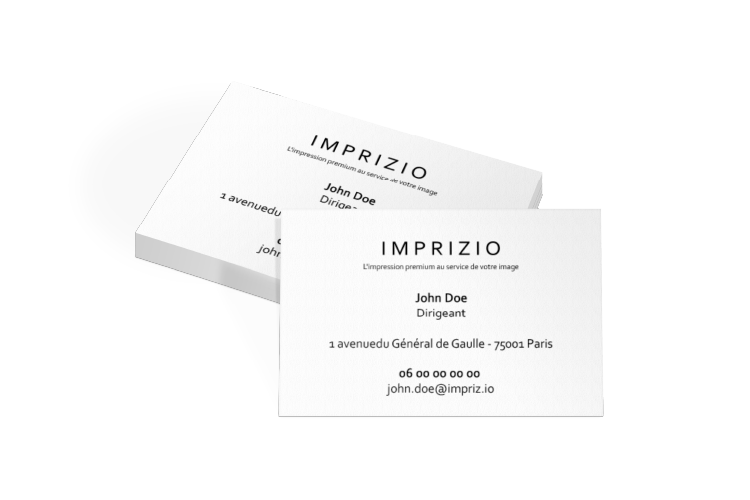 Carte de visite finition luxe - Objet publicitaire professionnel
