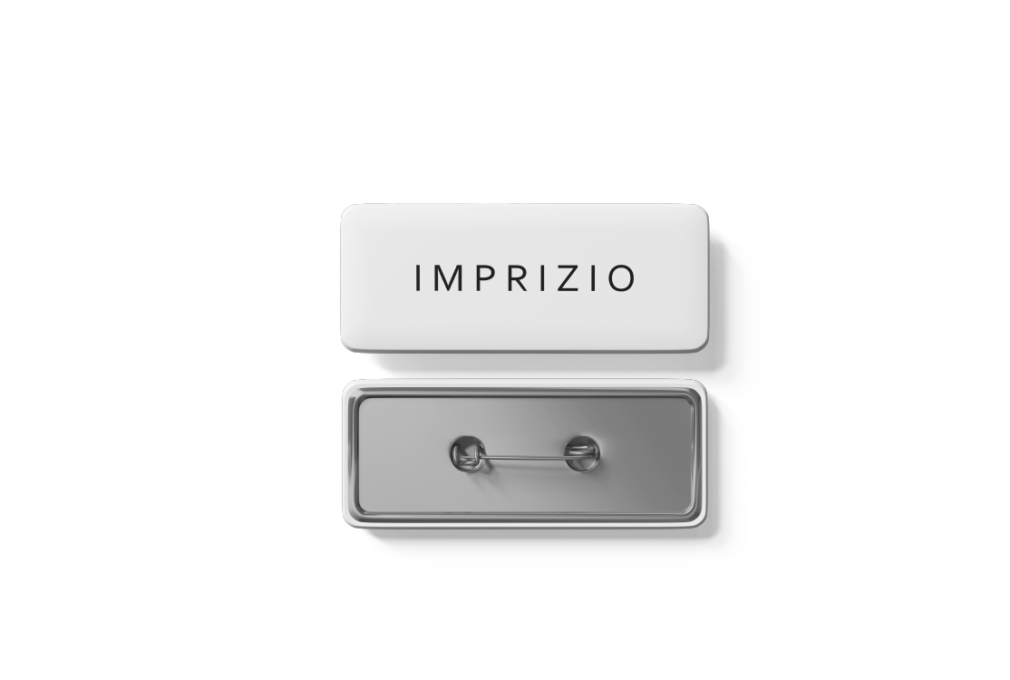 Badge en métal — Évènementiel personnalisé visuel 2 | Imprizio