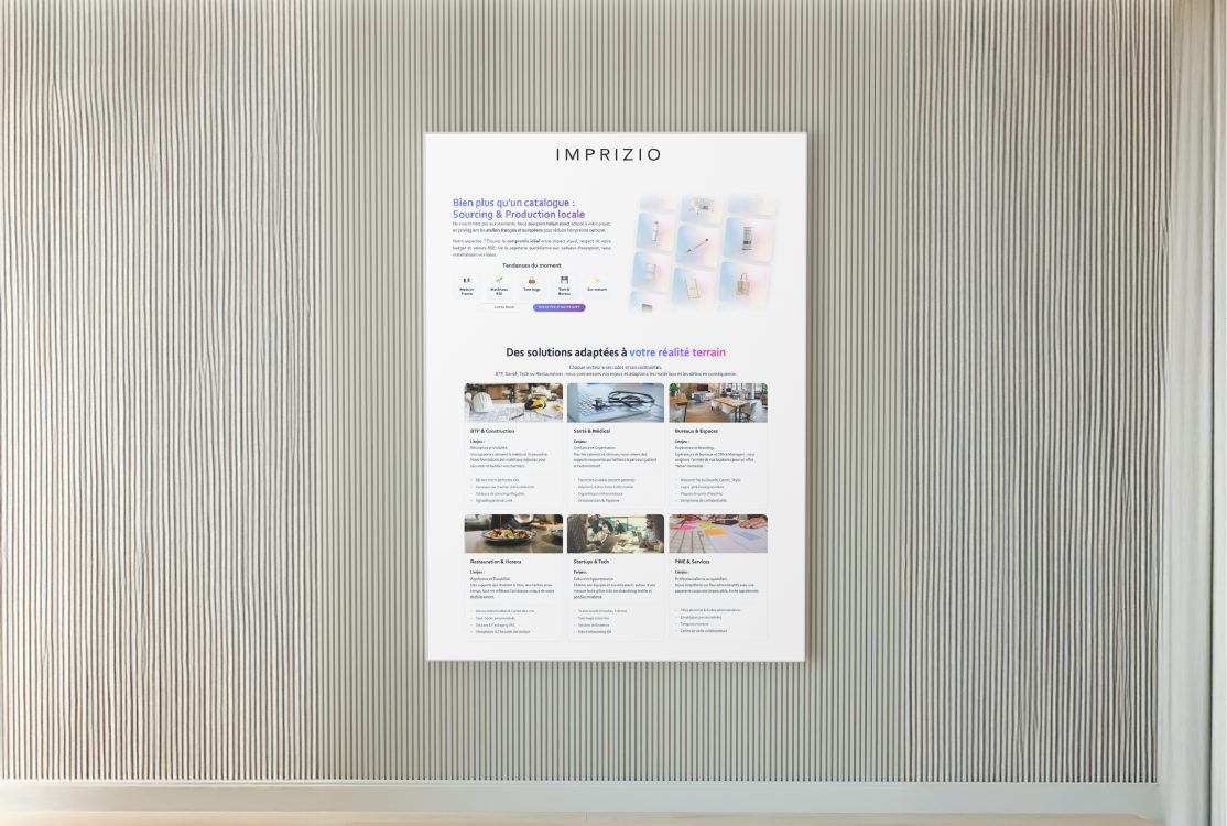 Affiche — Affichage publicitaire personnalisé visuel 2 | Imprizio