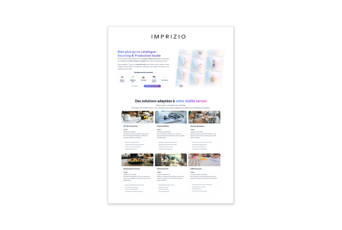 Affiche — Affichage publicitaire personnalisé | Imprizio