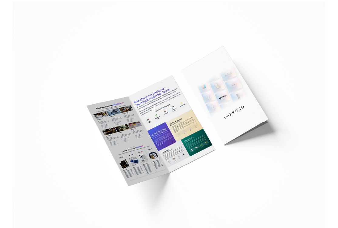 Dépliant — Dépliant personnalisé visuel 2 | Imprizio