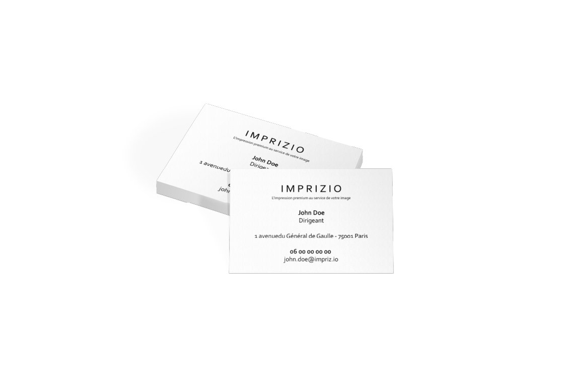 Carte de visite personnalisé — Impression B2B Imprizio